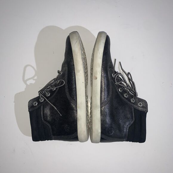 Timberland Boots Womens Size 8 Black Leather High Top Sensorflex Casual Shoes - Picture 8 of 9